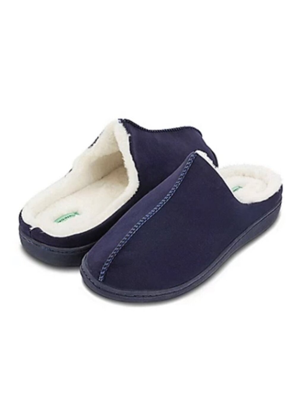 Mio Marino Mens Cuddles Soft Memory Foam House Slippers Navy Size 7-8 NIB